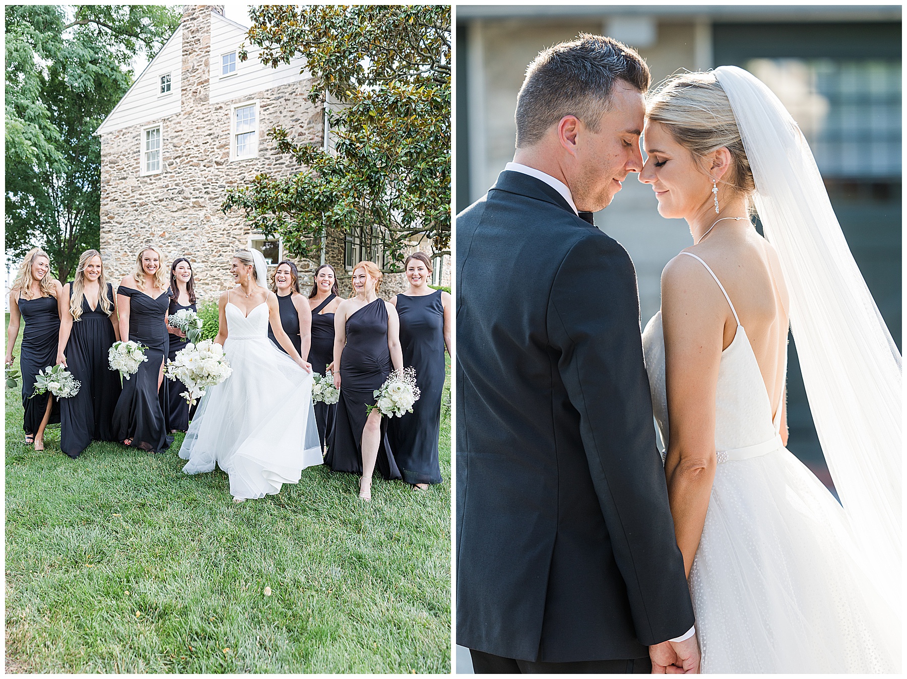 Bride and Groom at Hayfields Country Club