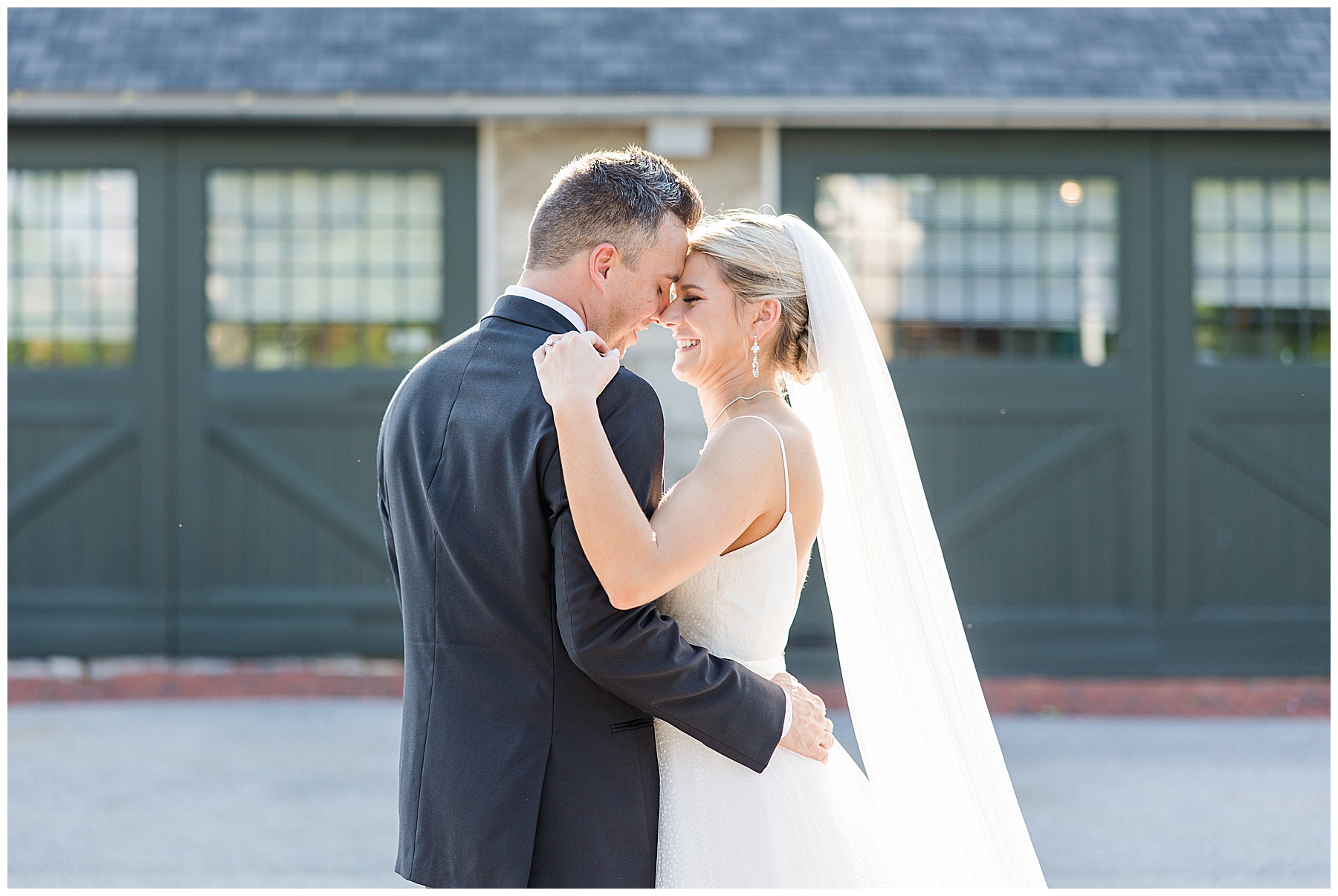 bride and groom at hayfields country club