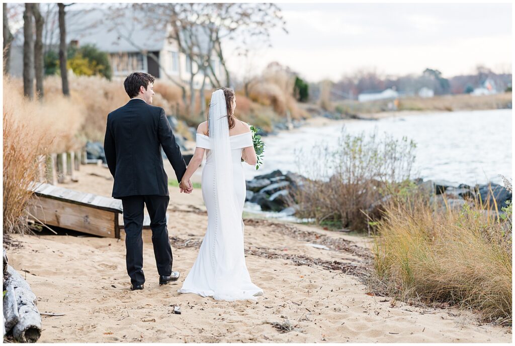 Bride and Groom at Chesapeake Bay Beach Club