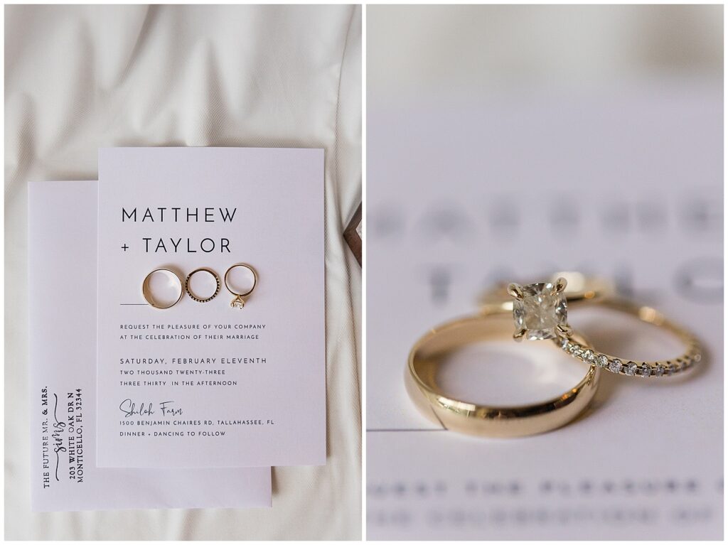 bridal details for a wedding at shiloh farm in tallahassee