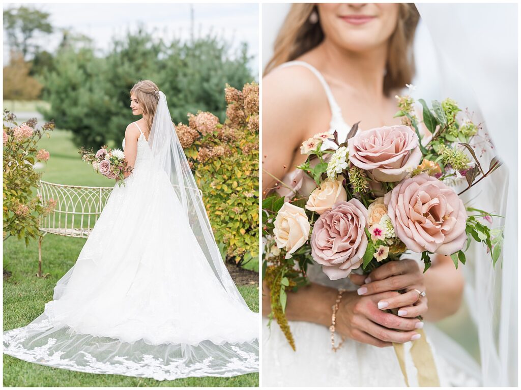 bridal portraits at a classy wedding in north florida
