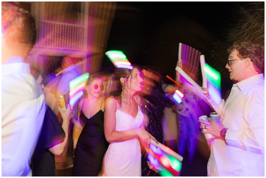 Bride Dancing at wedding reception in Santa Rosa Beach
