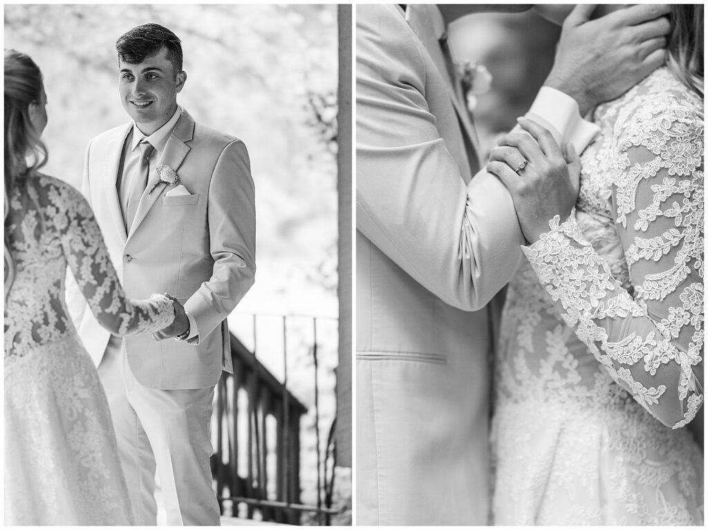 intimate moments with the bride and groom