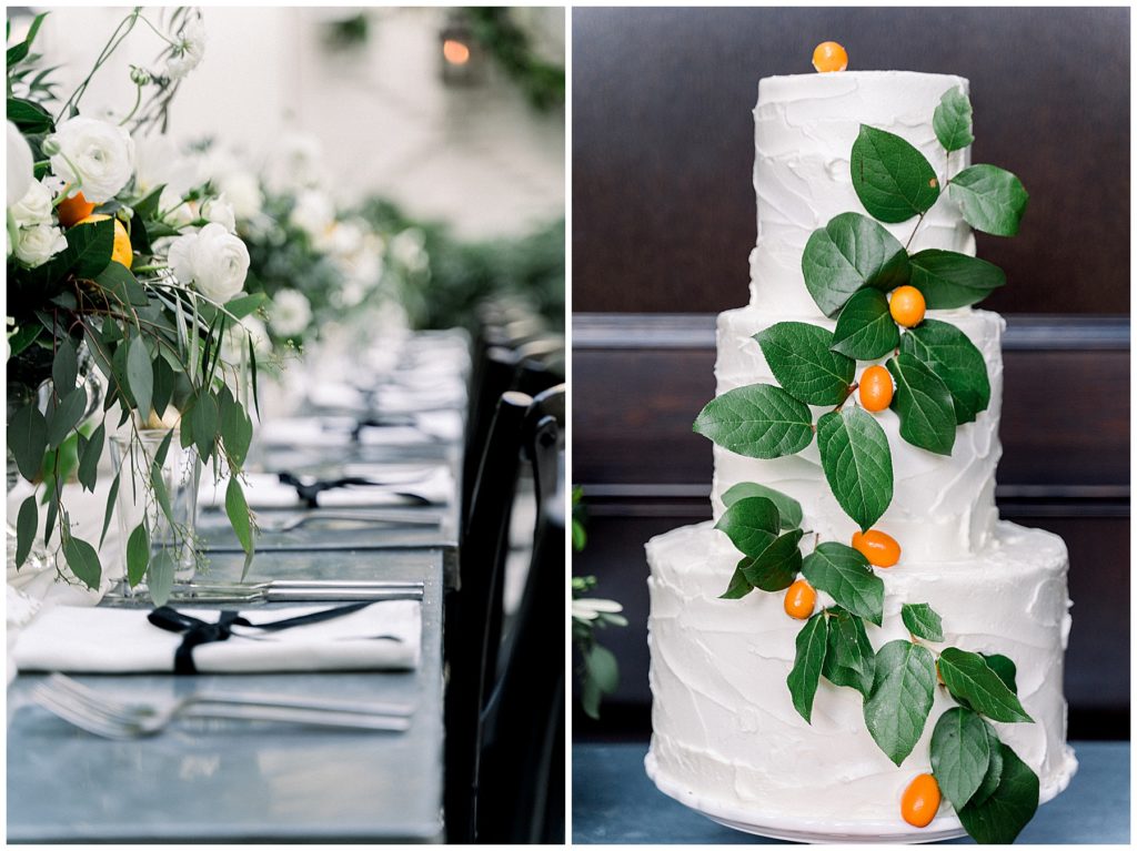 wedding cake with florida citrus 