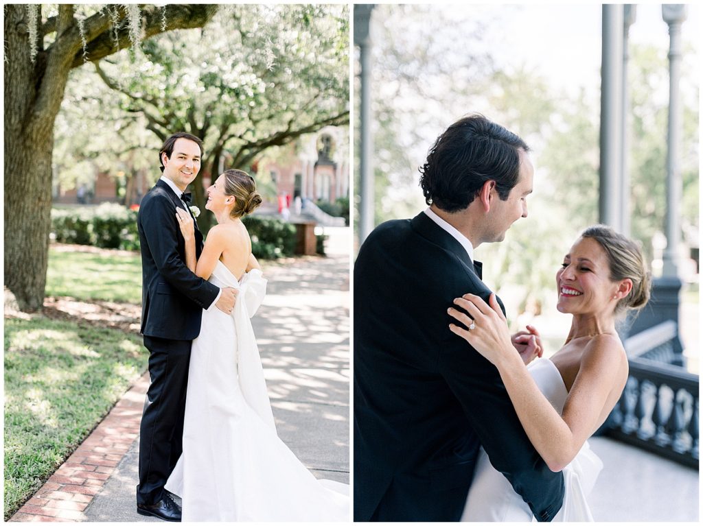 Bride and Groom Portraits in Tampa, Fl
