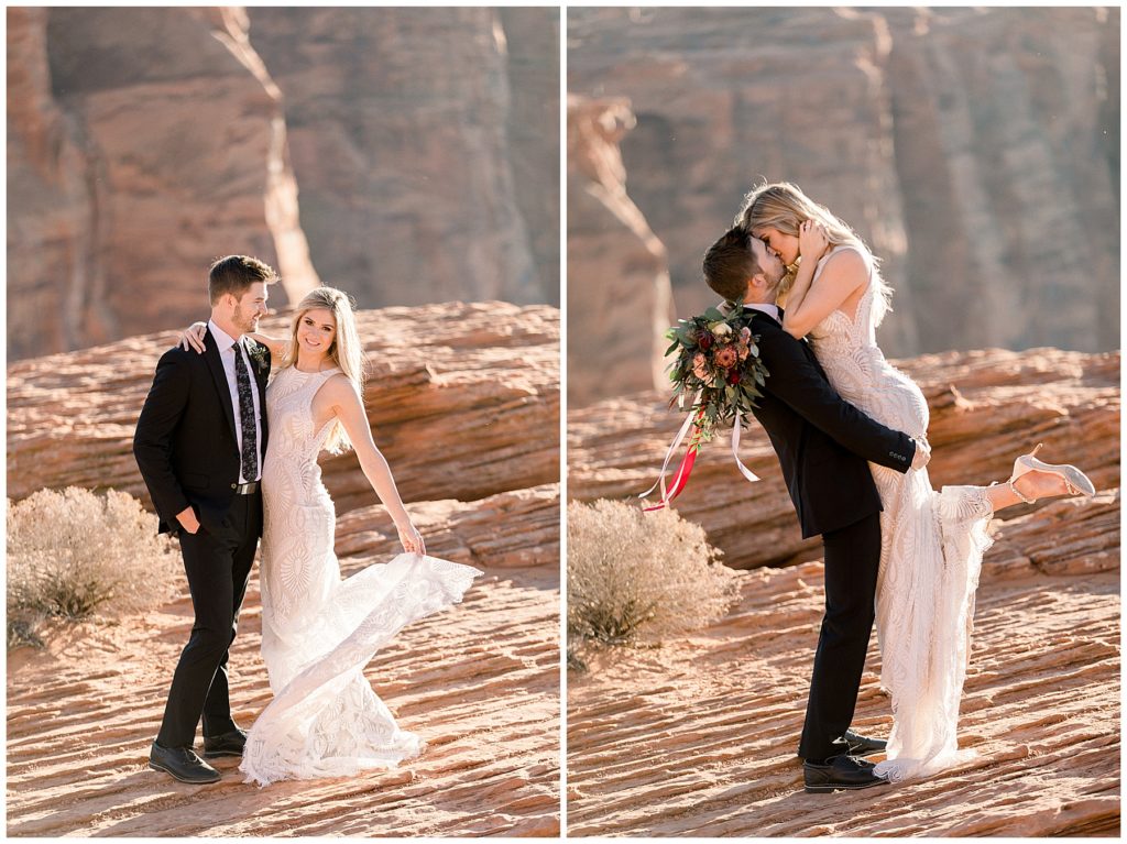 Antelope Canyon & Horseshoe Bend Elopement - Adventure Elopement - Arizona Photographer - Taylor'd Southern Events