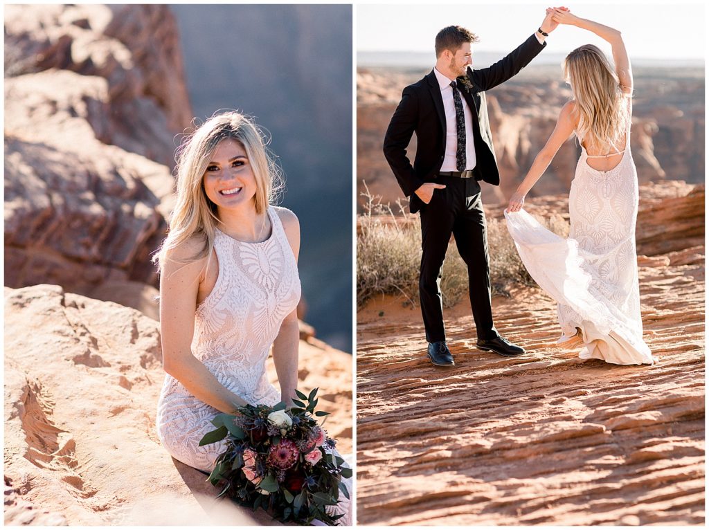 Antelope Canyon & Horseshoe Bend Elopement - Adventure Elopement - Arizona Photographer - Taylor'd Southern Events