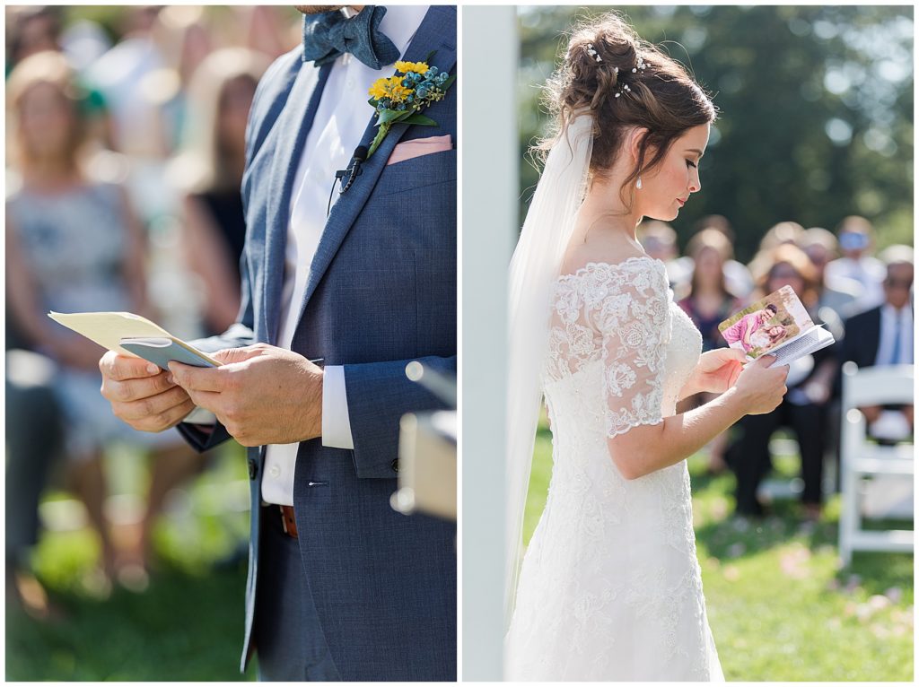 Outdoor ceremony at Dulany's Overlook | Taylor'd Southern Events | Maryland Wedding Photographer