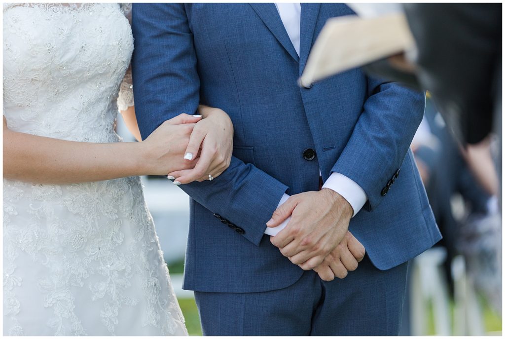 Outdoor ceremony at Dulany's Overlook | Taylor'd Southern Events | Maryland Wedding Photographer