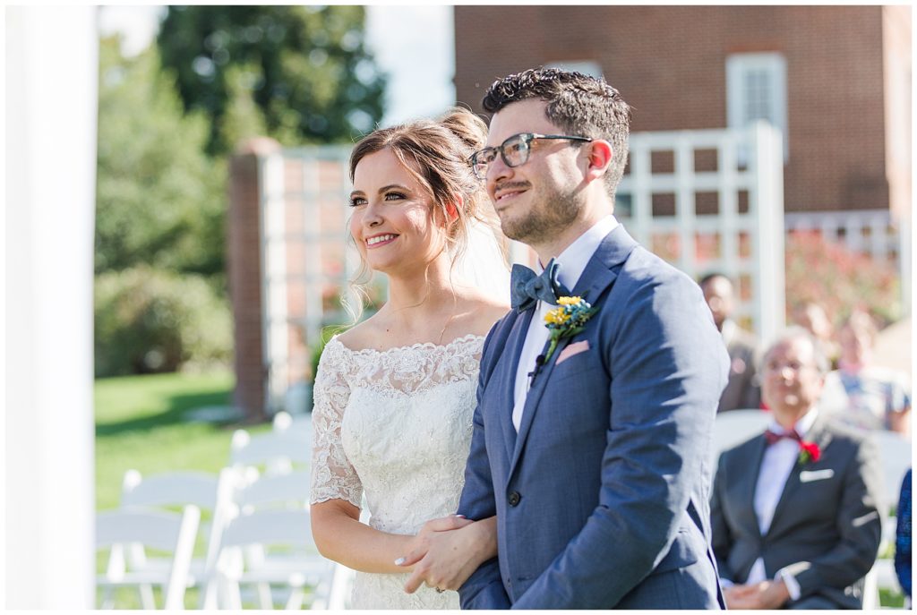 Outdoor ceremony at Dulany's Overlook | Taylor'd Southern Events | Maryland Wedding Photographer