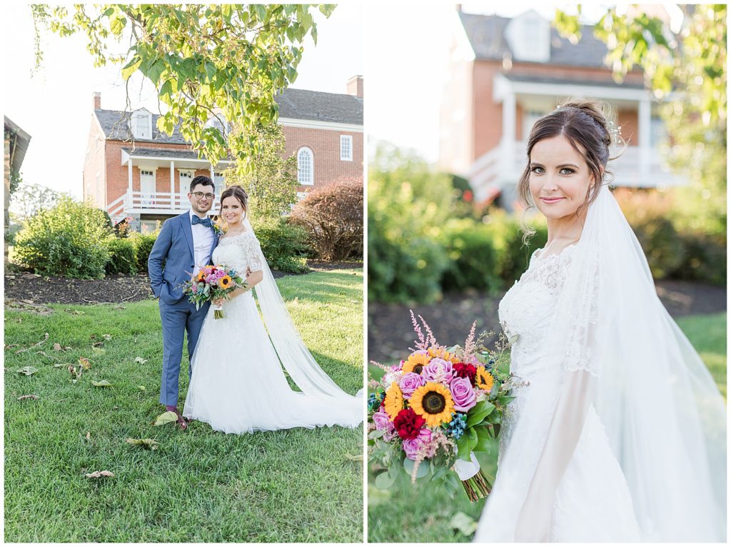 Romantic bride and groom portraits at Dulany's Overlook | Taylor'd Southern Events | Maryland Wedding Photographer