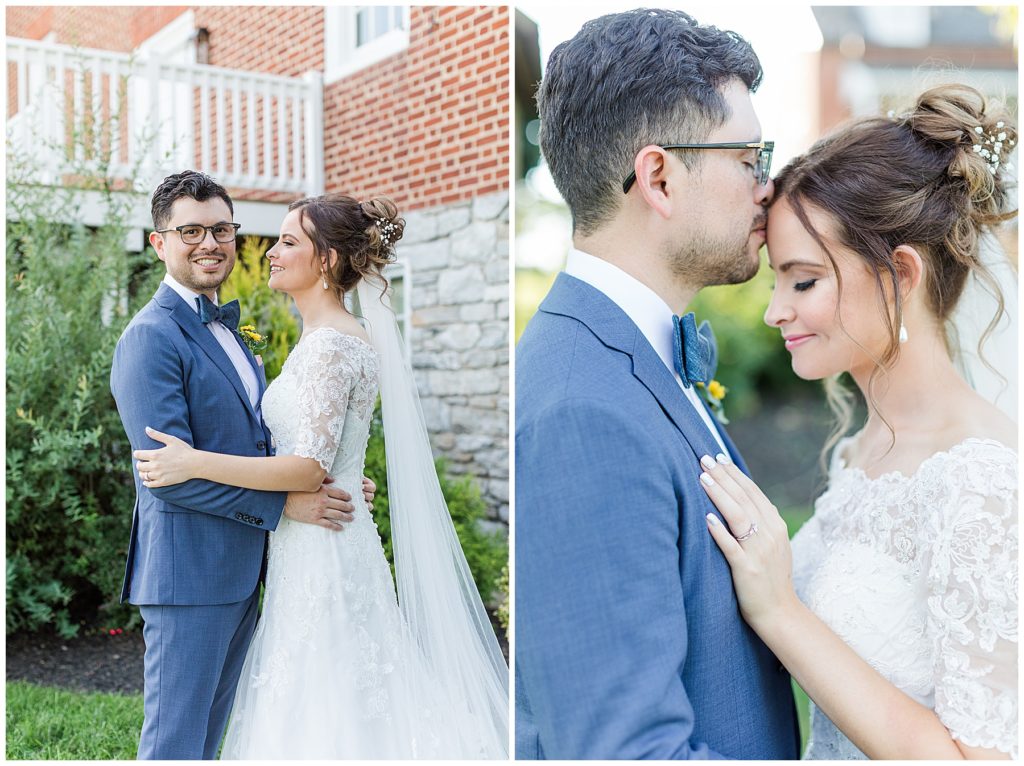 Romantic bride and groom portraits at Dulany's Overlook | Taylor'd Southern Events | Maryland Wedding Photographer