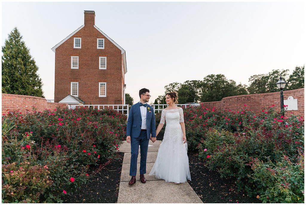 Romantic bride and groom portraits at Dulany's Overlook | Taylor'd Southern Events | Maryland Wedding Photographer