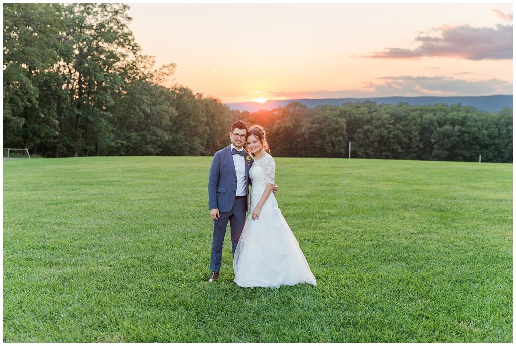 Romantic bride and groom portraits at Dulany's Overlook | Taylor'd Southern Events | Maryland Wedding Photographer