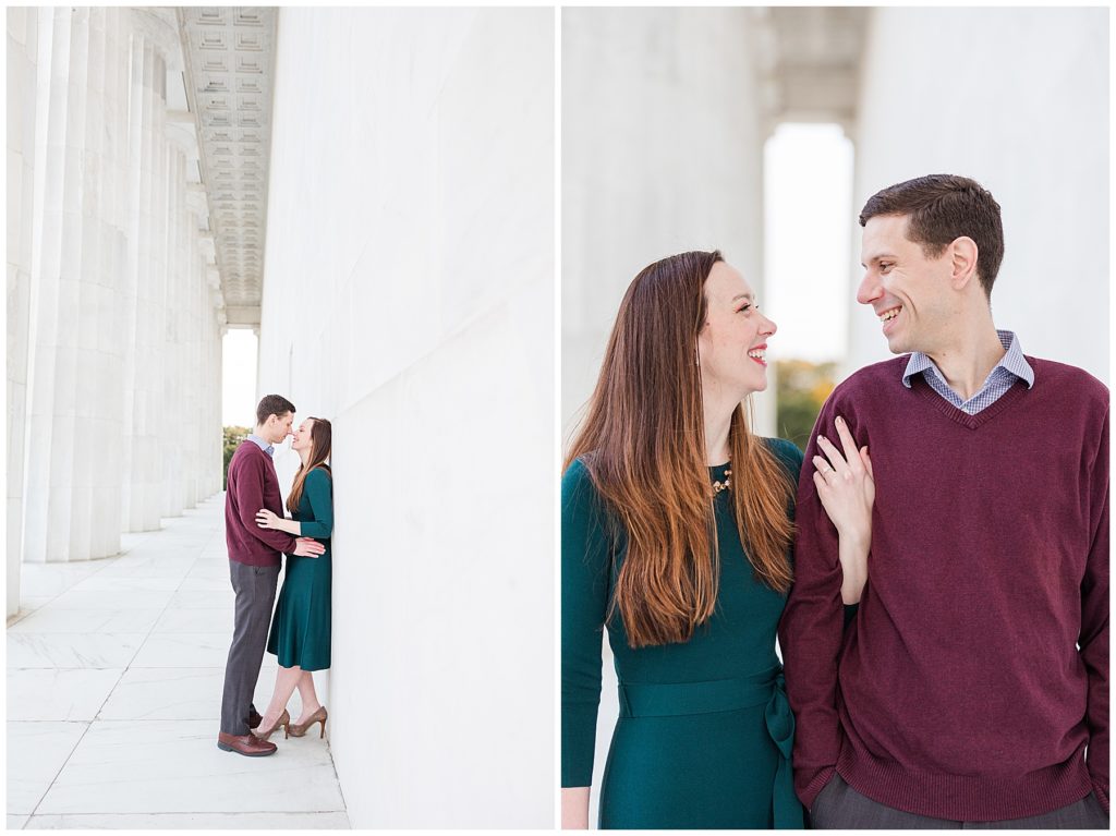 Lincoln Memorial Sunrise Engagement Session | Taylord Southern Events Photography | DMV Wedding Photographer