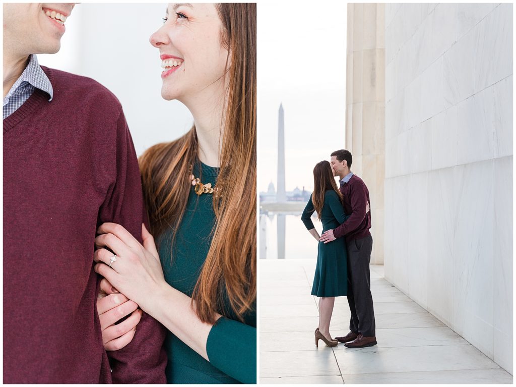 Lincoln Memorial Sunrise Engagement Session | Taylord Southern Events Photography | DMV Wedding Photographer