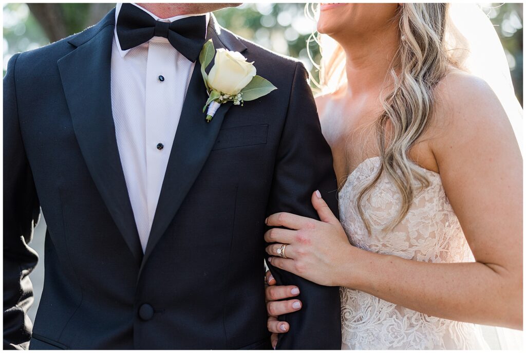 Bride and groom at Goodwood Museum and Gardens