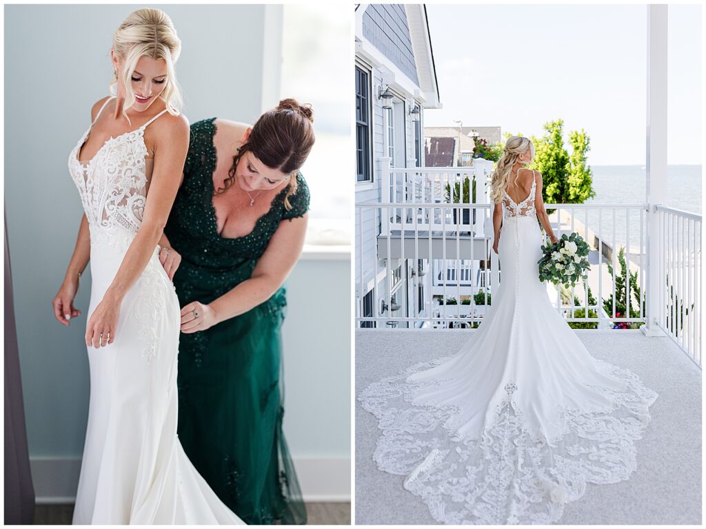 Bride in wedding dress